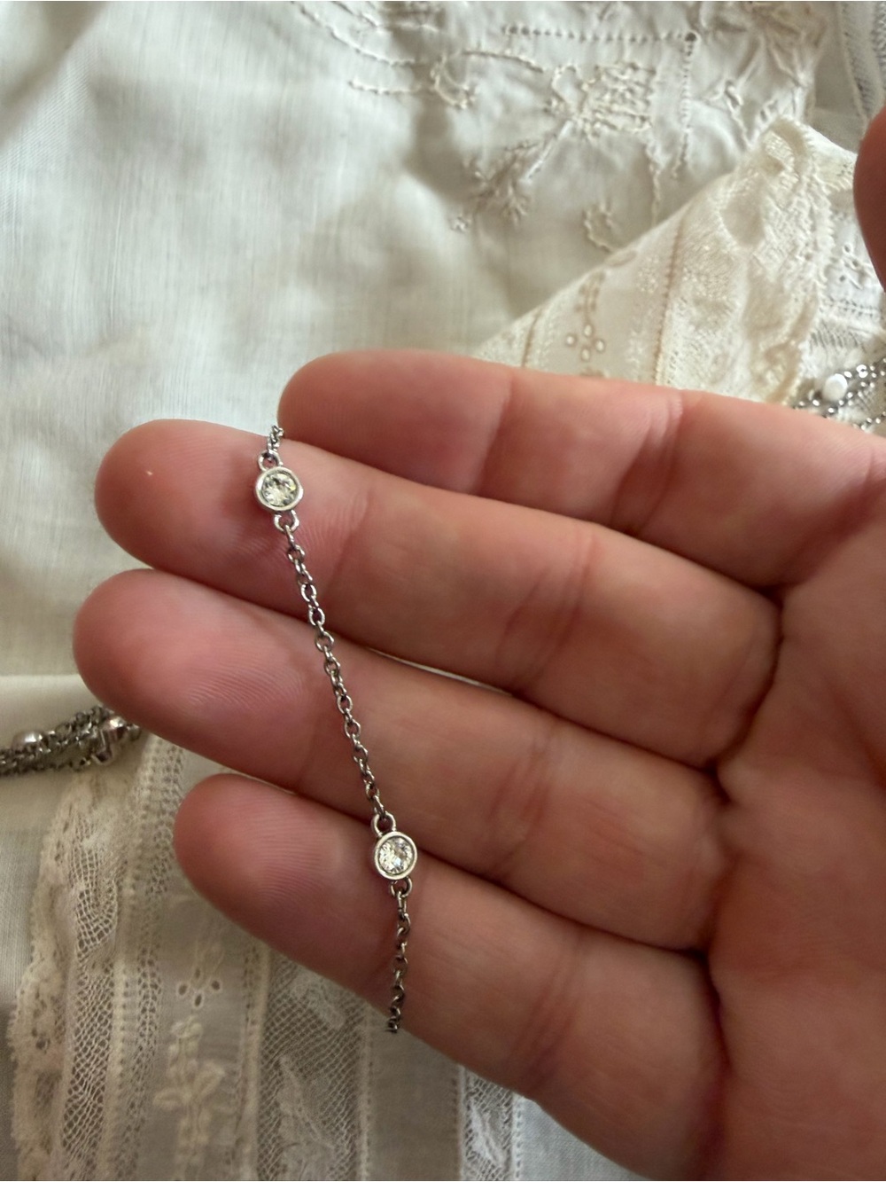 Touchstone Crystal “by the yard” long style necklace